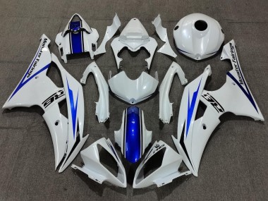 Affordable 2008-2016 Yamaha YZF R6 Bike Fairings - White Blue Australia