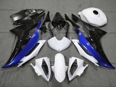 Affordable 2008-2016 Yamaha YZF R6 Motorcycle Fairing - White Blue Glossy Black Australia