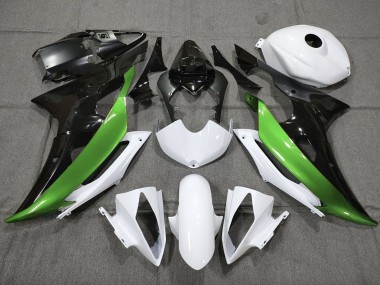 Affordable 2008-2016 Yamaha YZF R6 Motorcycle Fairings - White Green Glossy Black Australia