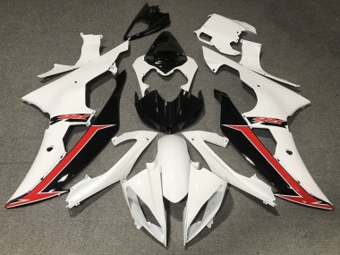Affordable 2008-2016 Yamaha YZF R6 Motorcycle Fairing - White Red Glossy Black Australia