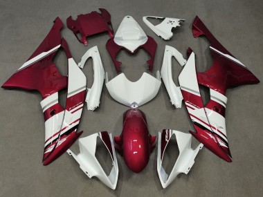Affordable 2008-2016 Yamaha YZF R6 Motorcycle Fairings - White Candy Red Australia
