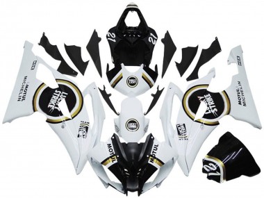 Affordable 2008-2016 Yamaha YZF R6 Motorcycle Fairings - White Black Lucky Strike Australia