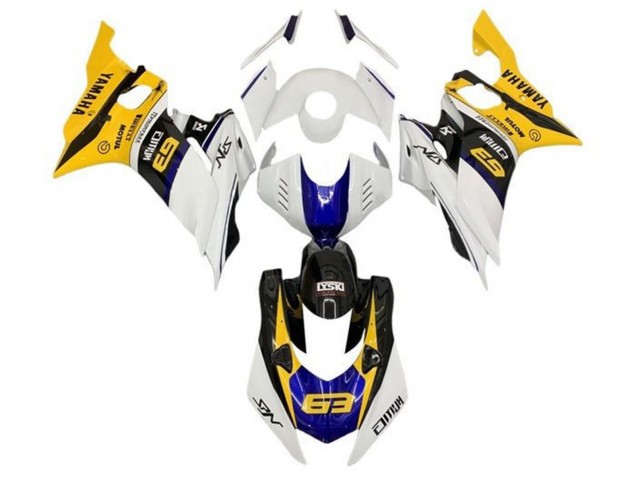2017-2023 Yamaha YZF R6 Motorcycle Fairings - White Yellow Blue Black Australia