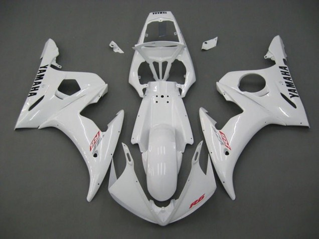 2005 Yamaha YZF R6 Motorcycle Fairings - White Red Black Australia
