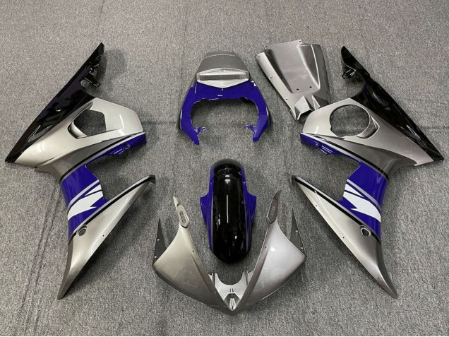 2005 Yamaha YZF R6 Motorcycle Fairings - Silver Blue Black White Australia