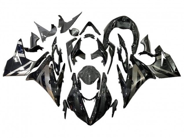 2013-2016 Triumph Daytona 675 Triple Motorcycle Fairings - Silver Glossy Black Australia