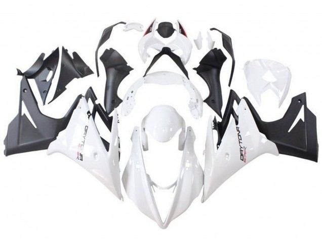 2013-2016 Triumph Daytona 675 Triple Motorcycle Fairings - White Matte Black Australia