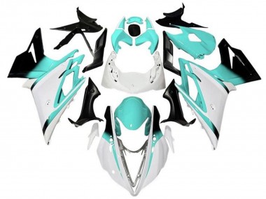 Affordable 2013-2016 Triumph Daytona 675 Triple Motorcycle Fairings - White Turquoise Blue Glossy Black Australia