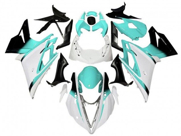 2013-2016 Triumph Daytona 675 Triple Motorcycle Fairings - White Turquoise Blue Glossy Black Australia