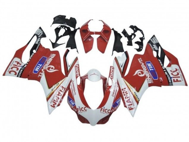 2013-2016 Triumph Daytona 675 Triple Motorcycle Fairings - White Red Fiamm Australia