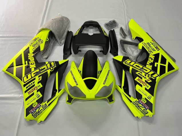 2006-2008 Triumph Daytona 675 Triple Motorcycle Fairings - Yellow Matte Black Australia