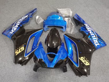 Affordable 2006-2008 Triumph Daytona 675 Triple Motorcycle Fairings - Blue Glossy Black Racing Australia