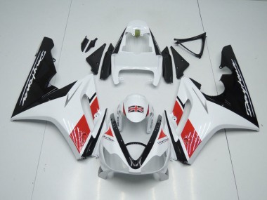 Affordable 2006-2008 Triumph Daytona 675 Triple Motorcycle Fairings - White Red Glossy Black Australia