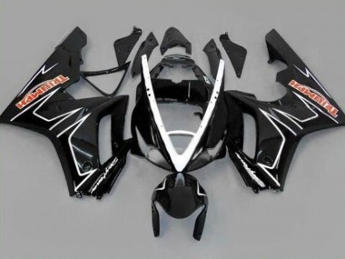 Affordable 2006-2008 Triumph Daytona 675 Triple Motorcycle Fairings - Glossy Black White Stripe Australia