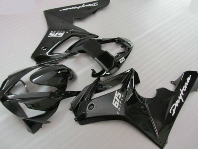 2006-2008 Triumph Daytona 675 Triple Motorcycle Fairings - Glossy Black Matte Black Australia