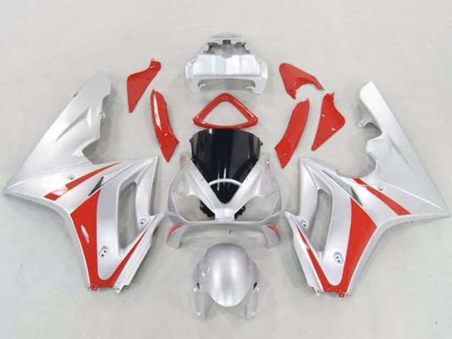 2006-2008 Triumph Daytona 675 Triple Motorcycle Fairings - Silver Red Australia