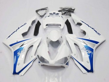 Affordable 2006-2008 Triumph Daytona 675 Triple Motorcycle Fairing - White Blue Australia