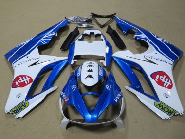 Affordable 2006-2008 Triumph Daytona 675 Triple Motorcycle Fairings - White Blue Australia