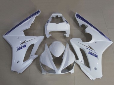 Affordable 2009-2012 Triumph Daytona 675 Triple Motorcycle Fairing Kits - White Blue Australia