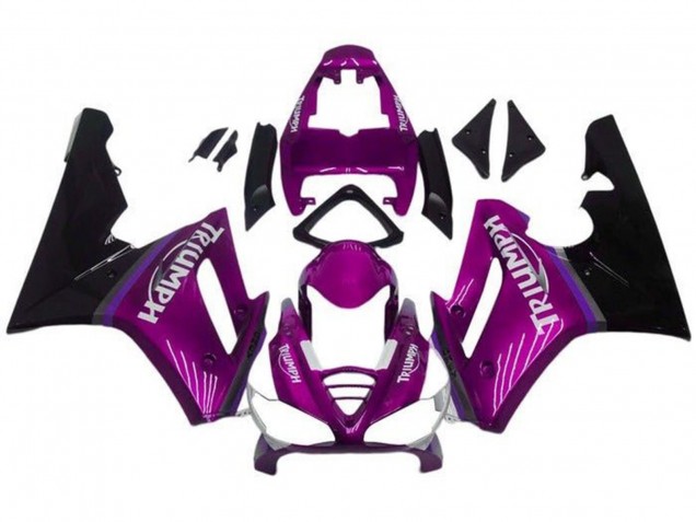 2009-2012 Triumph Daytona 675 Triple Motorcycle Fairings - Purple Glossy Black Australia