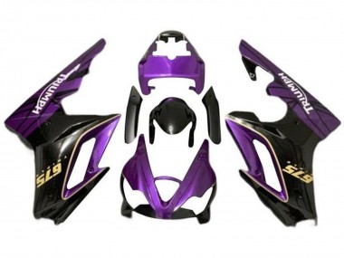 Affordable 2009-2012 Triumph Daytona 675 Triple Motorcycle Fairings - Purple Gold Glossy Black Australia