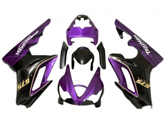 2009-2012 Triumph Daytona 675 Triple Motorcycle Fairings - Purple Gold Glossy Black Australia