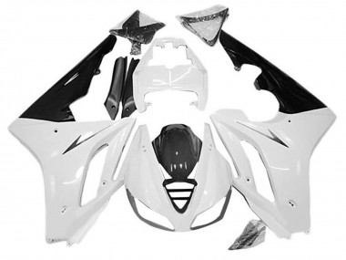 Affordable 2009-2012 Triumph Daytona 675 Triple Motorcycle Fairings - White Glossy Black Australia