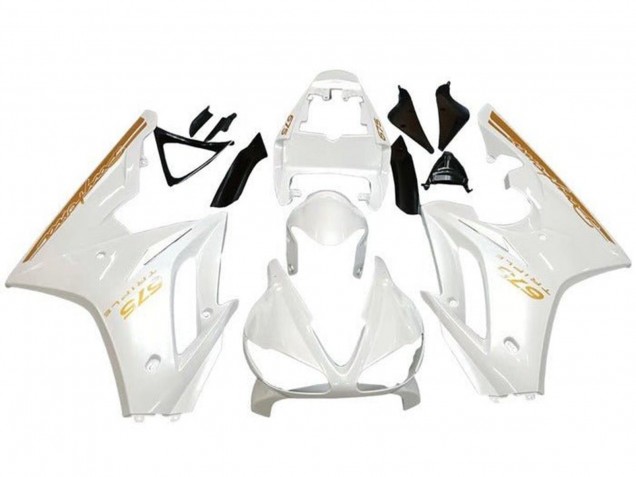 2009-2012 Triumph Daytona 675 Triple Motorcycle Fairings - White Gold Australia