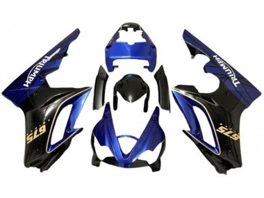 Affordable 2009-2012 Triumph Daytona 675 Triple Motorcycle Fairings - Blue Glossy Black Australia