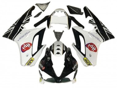 Affordable 2009-2012 Triumph Daytona 675 Triple Motorcycle Fairings - White Glossy Black HPi Australia