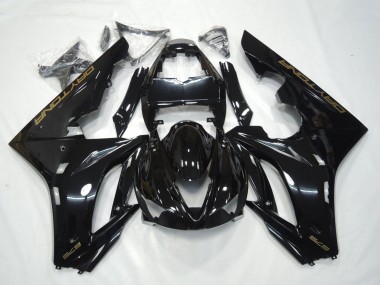 Affordable 2009-2012 Triumph Daytona 675 Triple Motorcycle Fairing - Glossy Black Gold Decals Australia