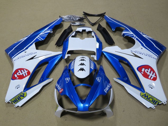 2009-2012 Triumph Daytona 675 Triple Motorcycle Fairings - White Blue Hpi Australia