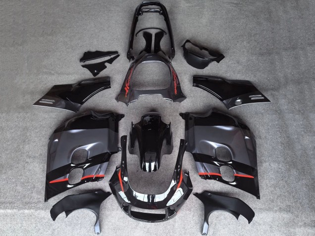 1987-1988 Honda CBR1000F Hurricane Motorcycle Fairings - Glossy Black Matte Grey Red Line Australia