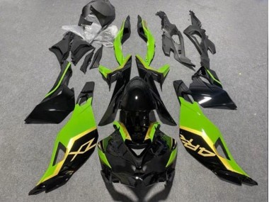 Affordable 2019-2025 Kawasaki ZX4R ZX-4RR Motorcycle Fairings - Glossy Black Green Gold Australia