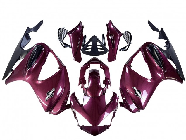 2002-2016 Honda ST1300 Motorcycle Fairings - Purple Matte Black Australia