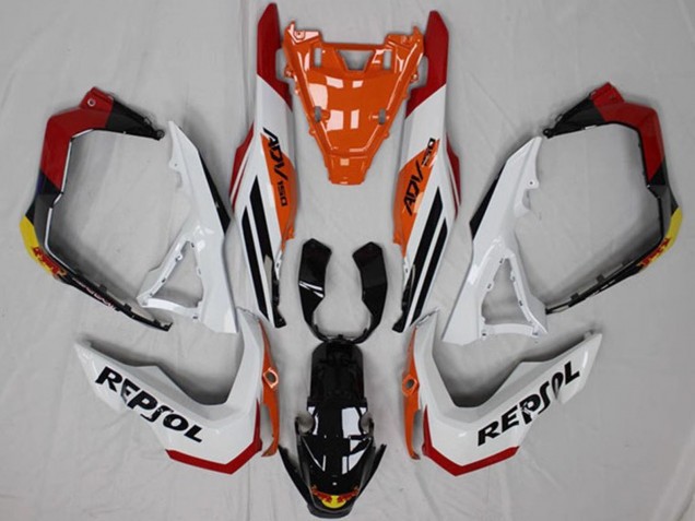 2018-2021 Honda ADV150 Motorcycle Fairings - White Orange Red Yellow Glossy Black Repsol Australia