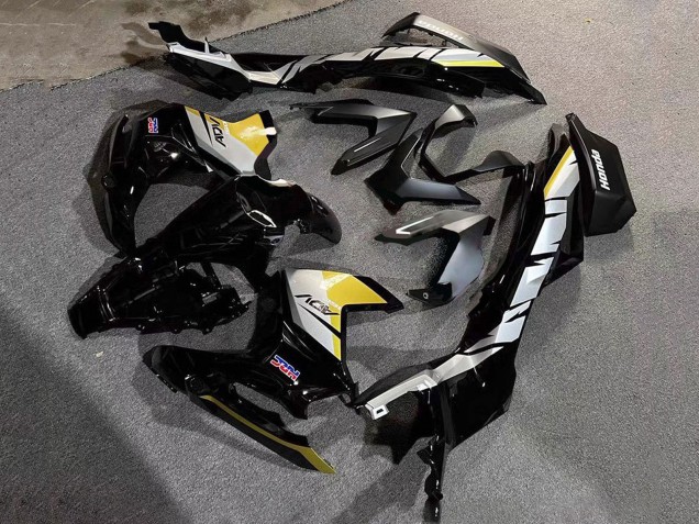 2022-2024 Honda ADV160 Motorcycle Fairings - Silver Yellow Glossy Black HRC Australia