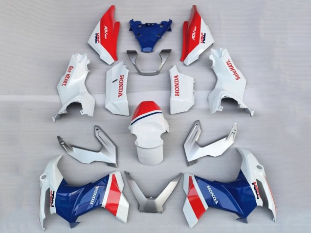 2022-2024 Honda ADV160 Motorcycle Fairings - White Red Blue HRC Australia
