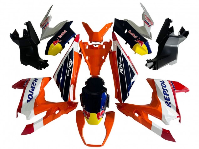 2022-2024 Honda ADV160 Motorcycle Fairings - Orange White Red Blue Repsol Red Bull Australia