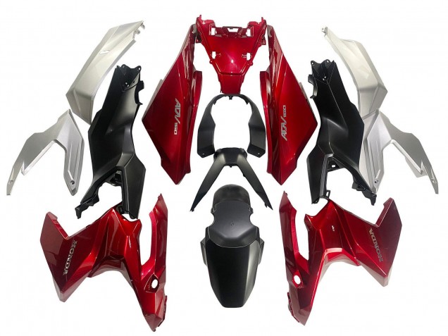2022-2024 Honda ADV160 Motorcycle Fairings - Silver Red Matte Black Australia