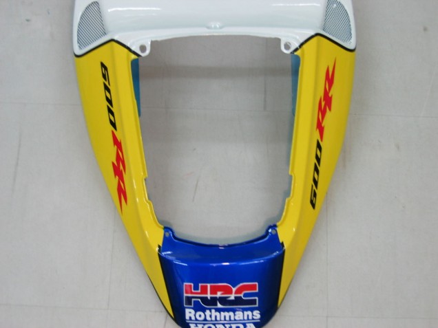 2005-2006 Honda CBR600RR Motorcycle Fairings - Blue White Yellow Rothmans Australia