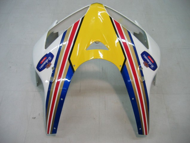 2005-2006 Honda CBR600RR Motorcycle Fairings - Blue White Yellow Rothmans Australia