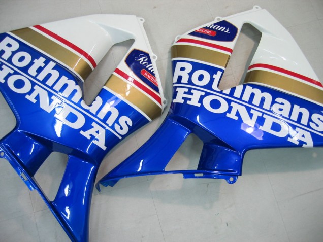 2005-2006 Honda CBR600RR Motorcycle Fairings - Blue White Yellow Rothmans Australia