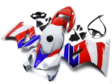 Affordable 2002-2013 Honda VFR800 Motorcycle Fairings - White Red Blue No Decal Australia