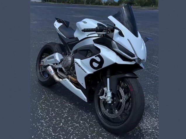 2020-2024 Aprilia RS660 Motorcycle Fairings - White Australia