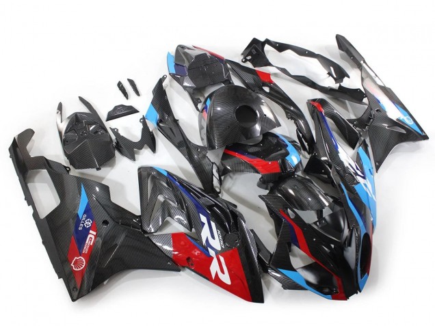 2015-2016 BMW S1000RR Motorcycle Fairings - Blue Red Carbon Fiber Australia