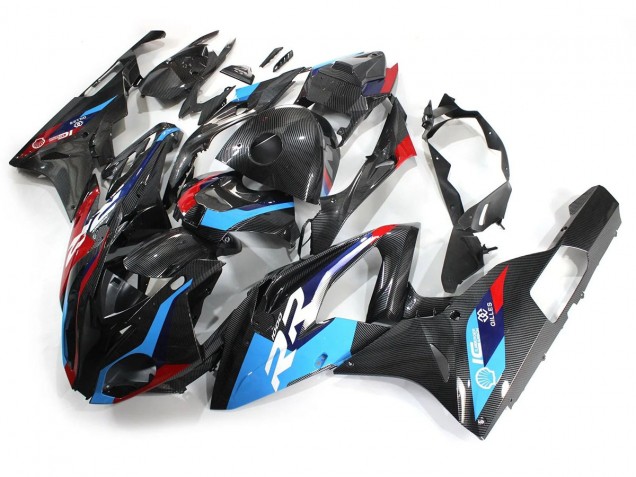 2015-2016 BMW S1000RR Motorcycle Fairings - Blue Red Carbon Fiber Australia