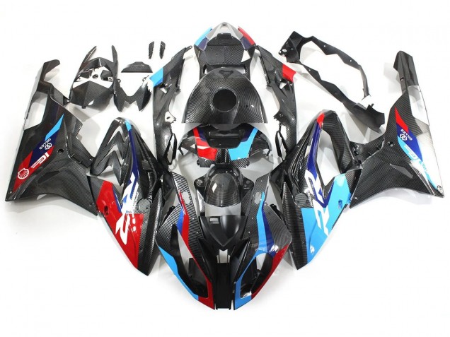 2015-2016 BMW S1000RR Motorcycle Fairings - Blue Red Carbon Fiber Australia
