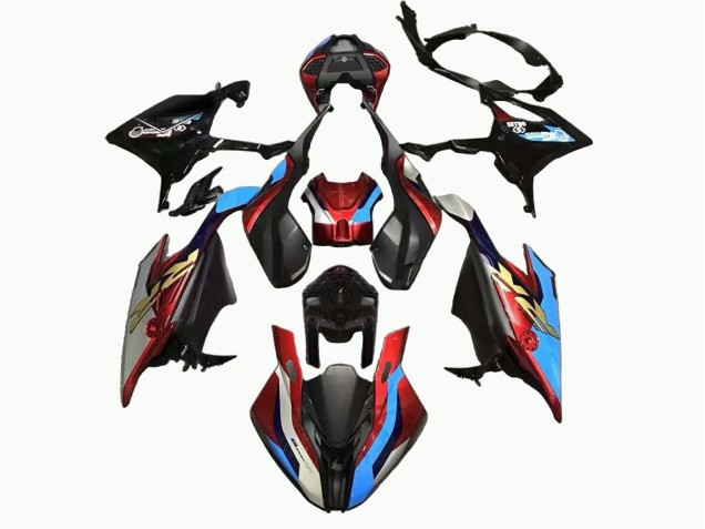 2019-2022 BMW S1000RR Motorcycle Fairing - Black Blue Red Gold Australia