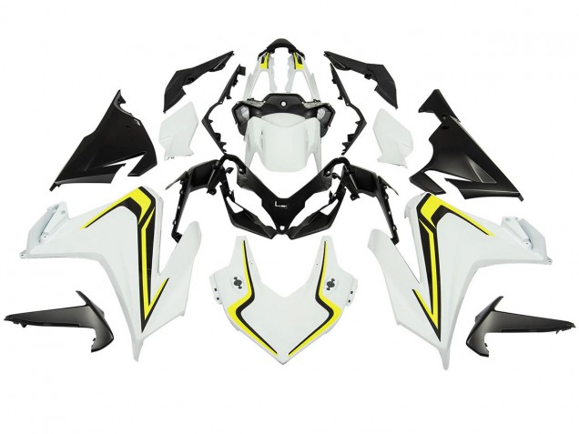 2022-2023 Honda CBR500R Motorcycle Fairings - White Neon Yellow Matte Black Australia